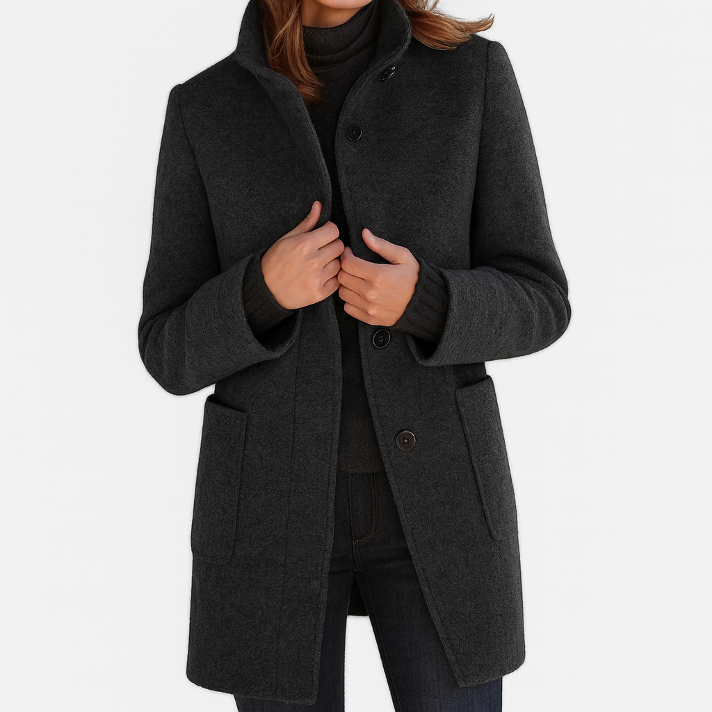 Lidia | High-collar jacket in a wool blend