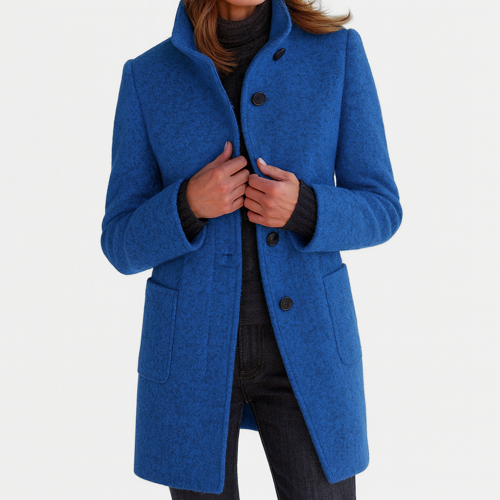 Lidia | High-collar jacket in a wool blend