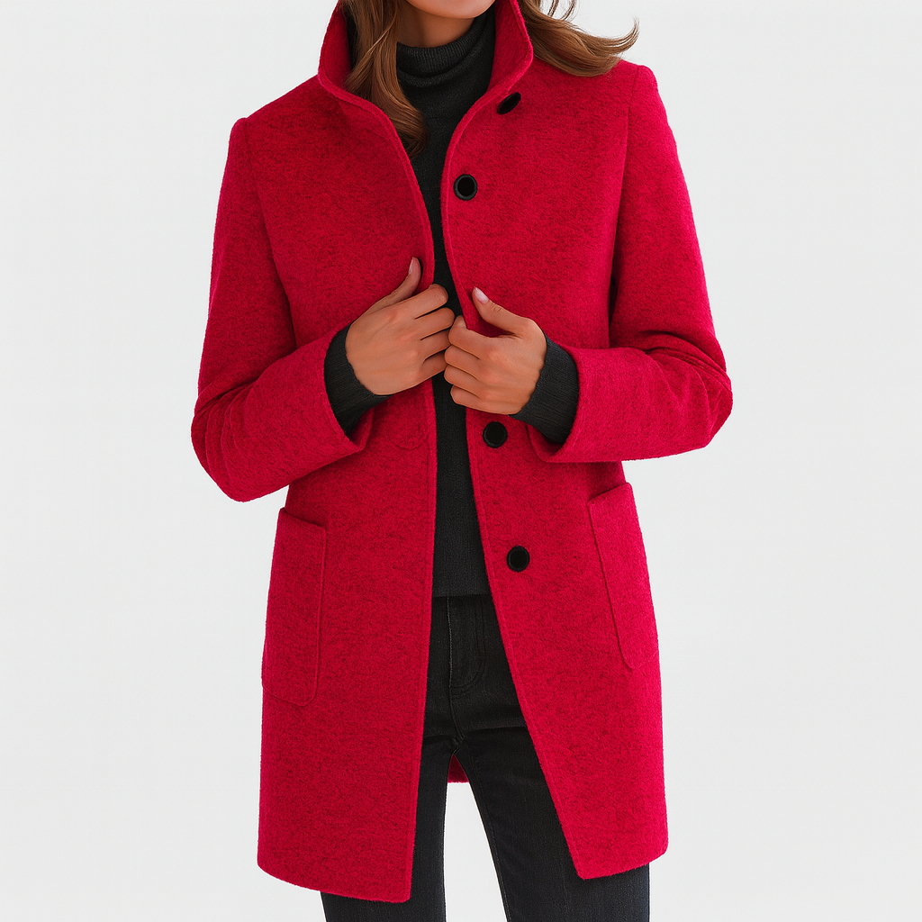 Lidia | High-collar jacket in a wool blend