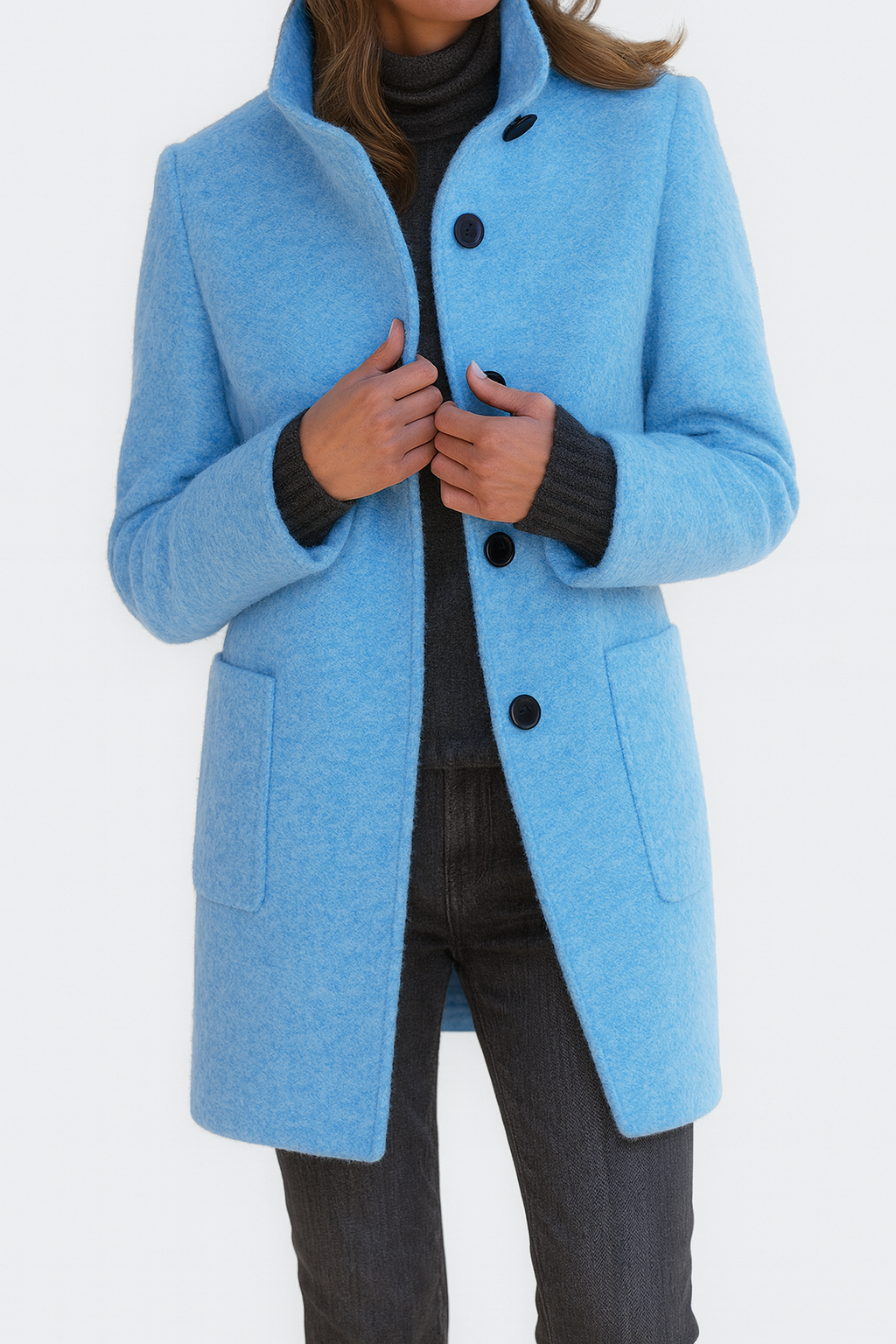 Lidia | High-collar jacket in a wool blend
