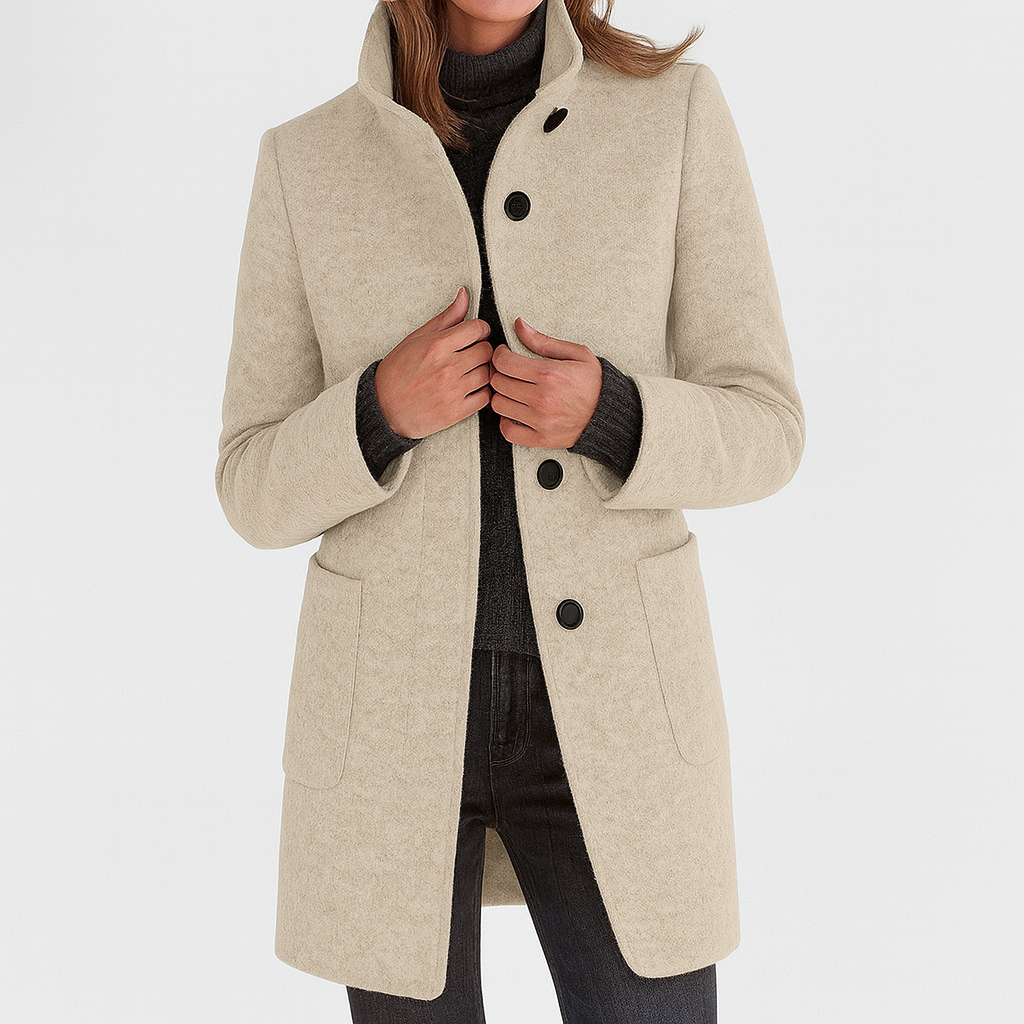 Lidia | High-collar jacket in a wool blend
