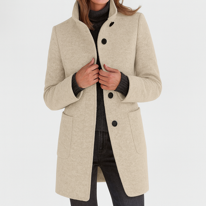 Lidia | High-collar jacket in a wool blend