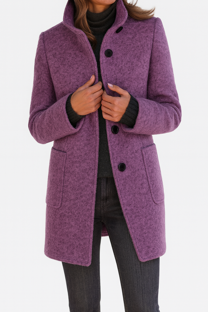 Lidia | High-collar jacket in a wool blend