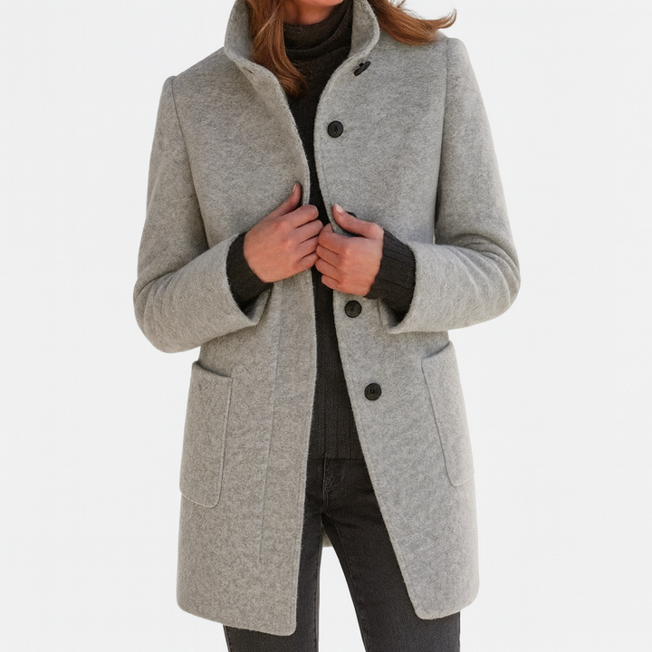 Lidia | High-collar jacket in a wool blend
